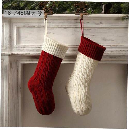Color-coded Christmas decoration tree stocking gift bag