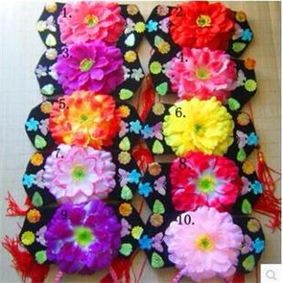 还珠格格帽子儿童成人头饰宫廷宫女头箍古装旗头清朝满族表演接亲