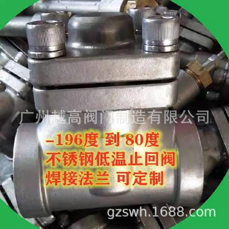 DH61F-40P不锈钢低温止回阀液氧液氮液氩LNG低温止回阀单向阀