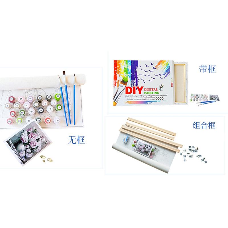 无框带内框组合框画布颜料厂家定制装饰画