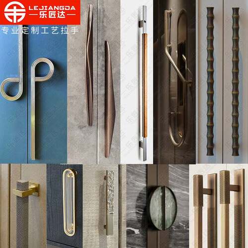 定做玻璃门拉手大门拉手LOGO字母数字把手定制豪华现代时尚不锈钢