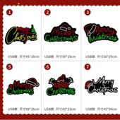 跨境新款 电子商务霓虹灯圣诞节灯光派对磁吸挂墙圣诞树挂件