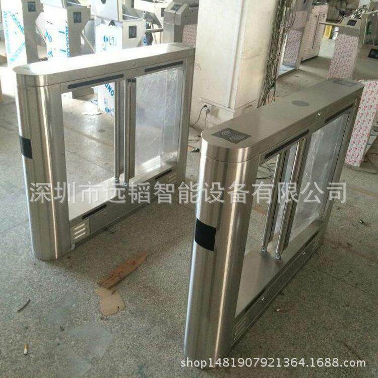 速通门防撞摆闸,写字楼指纹考勤双机芯摆闸,超市红外感应摆闸门