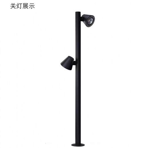 户外防水草坪灯现代花园庭院灯创意铝材双头户外庭院景观灯