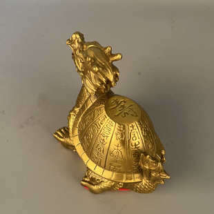 铜龙龟福寿龟 铜寿字龟龙龟摆件 杨铜记 铜福字龟