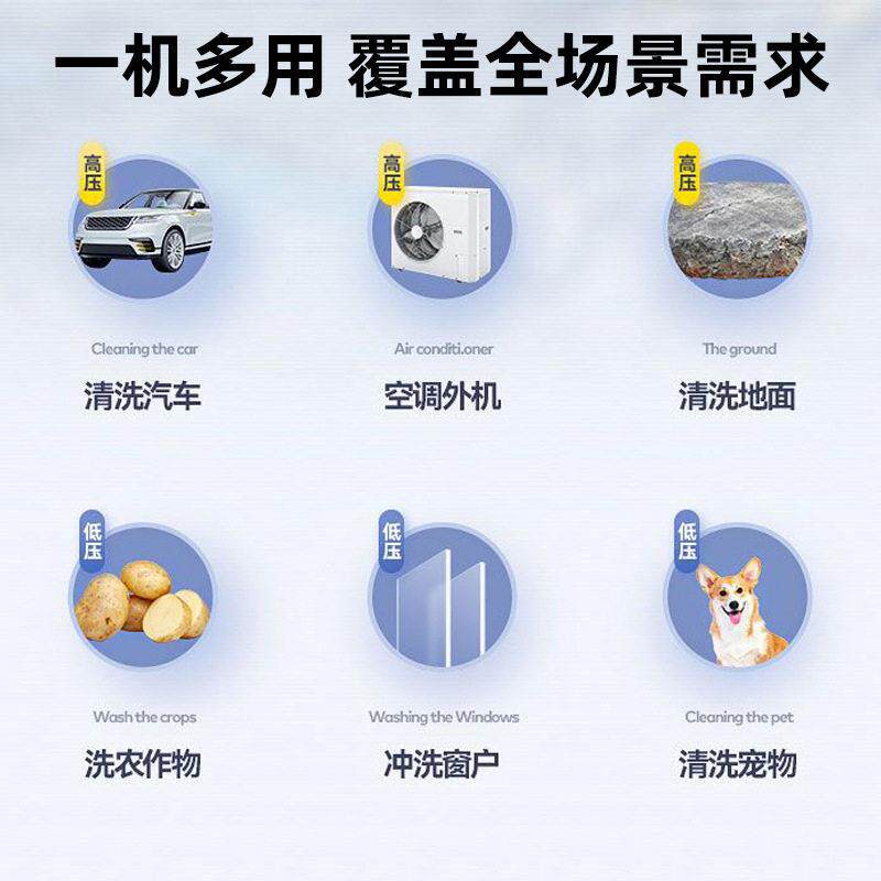 巨龙黑猫洗车机超压家用商用洗车220V大功率可调压力清洗机