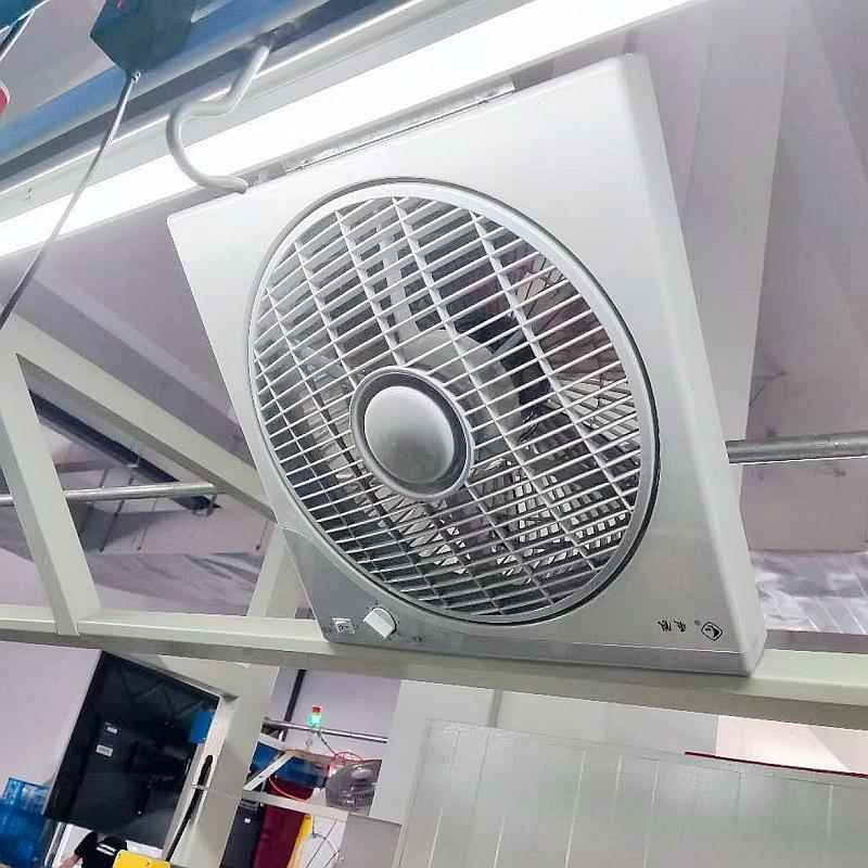 乘浪流水线风扇鞋厂灯架专用工作台操作台工业转页扇鸿运扇电风扇图片