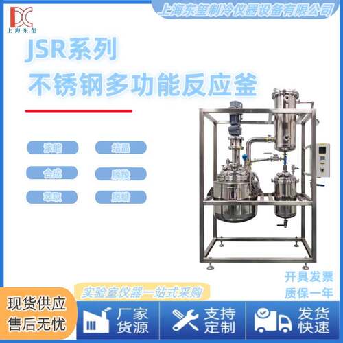 东玺仪器不锈钢多功能反应釜浓缩结晶合成萃取搅拌反应釜化学实验