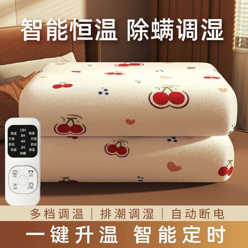 电热毯双人双控电褥子单人智能调温定时家用学生宿舍加热坐垫包邮