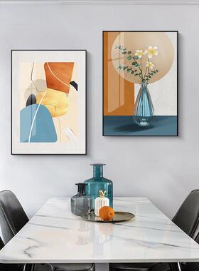 饭厅挂画装饰画壁画背景墙面高级感艺术品轻奢简约新款高档创意画