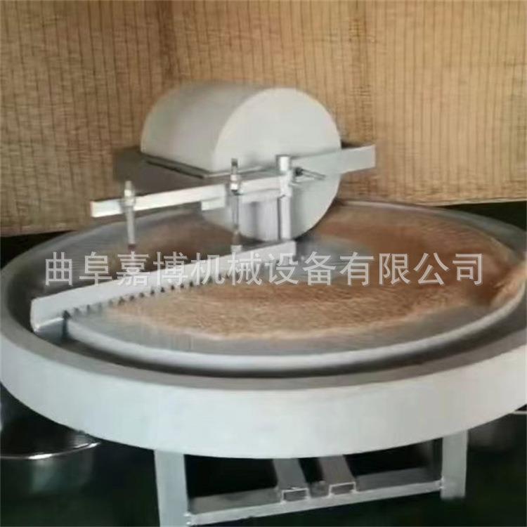 商用电动石碾子 山西企业用稻谷脱皮机辣椒艾绒碾子调料面粉石磨