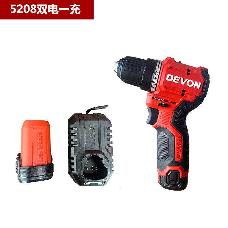 大有12V锂电冲击钻大扭力50牛手电钻5208