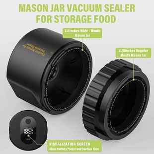 Electric Mason Jar Vacuum Sealer Kitchen Cooking