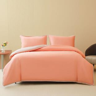 2026纯棉全棉被套单件春秋60支纯色单人四季 薄双人单独一个被罩