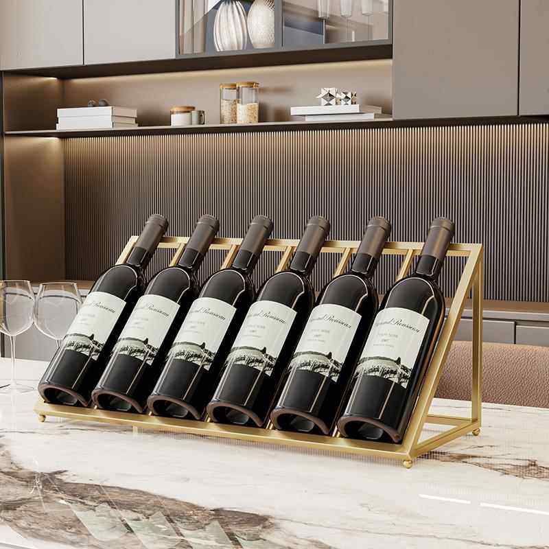 高端创意红酒架葡萄酒柜摆件餐厅酒柜展示架家用桌面斜放酒瓶架子,住宅家具,酒架,淘宝优惠券,粉丝福利购,淘宝优惠卷