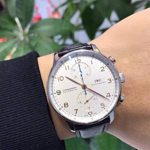 一口价[9.8新]IWC/万国手表男自动机械精钢葡萄牙计时IW371401