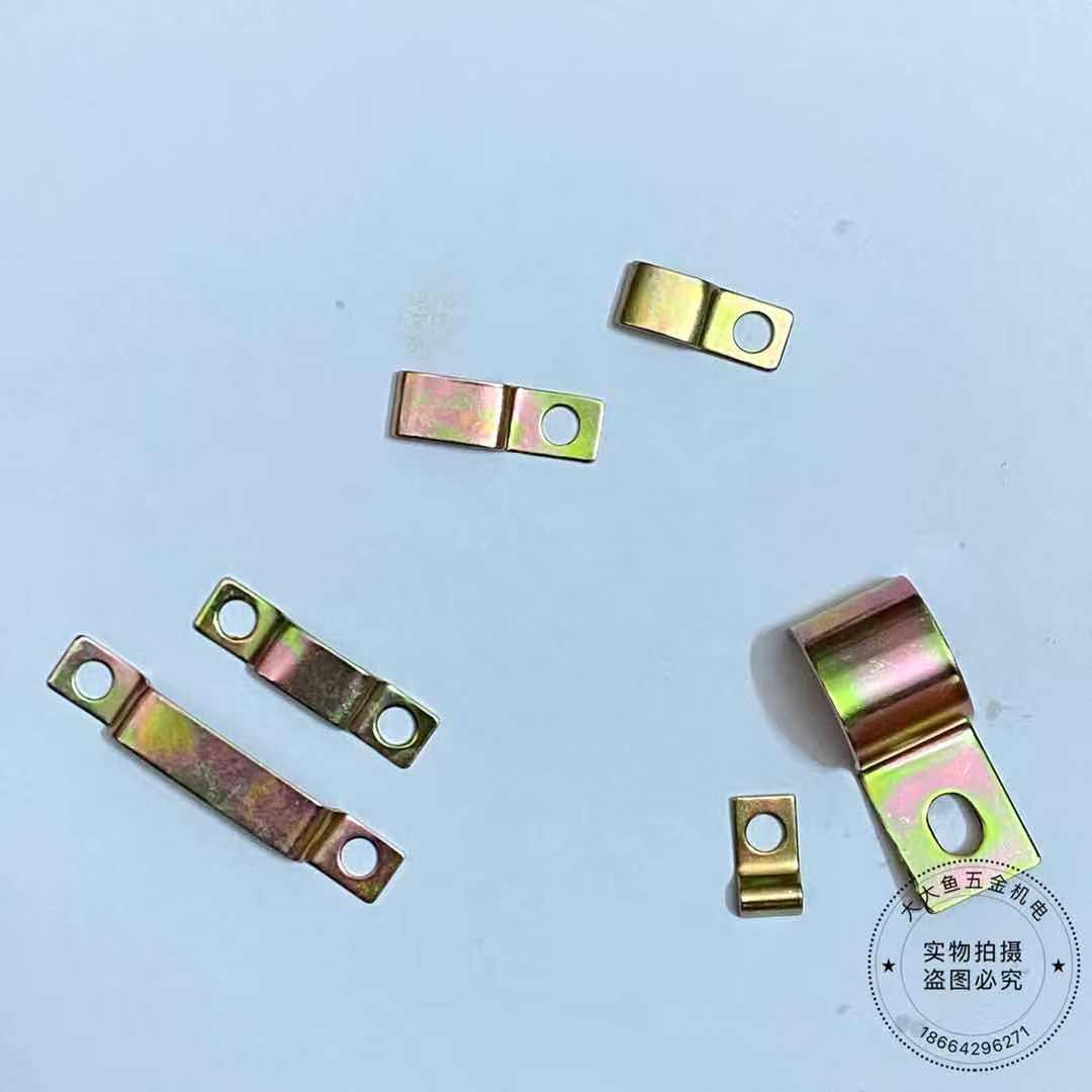 PC油管固定夹铁皮管夹尼龙管气管单/双边卡多条管1104/06液压配件