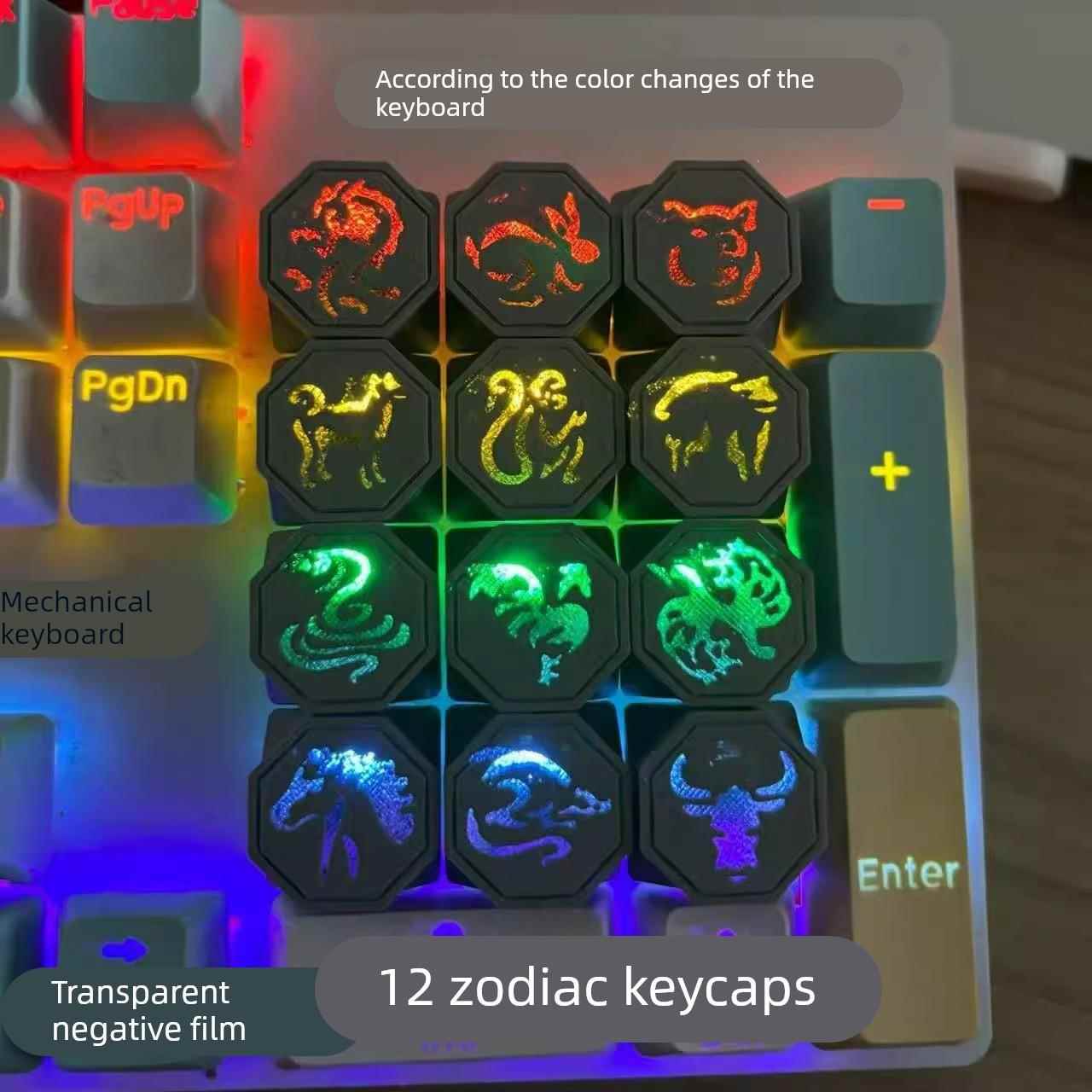 成龙历险记十二生肖键帽抖音同款周边 男朋友生日礼物 键盘FF