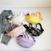 跨境单肩胸包女新款 包包女小清新斜挎包运动小众学生百搭腰包