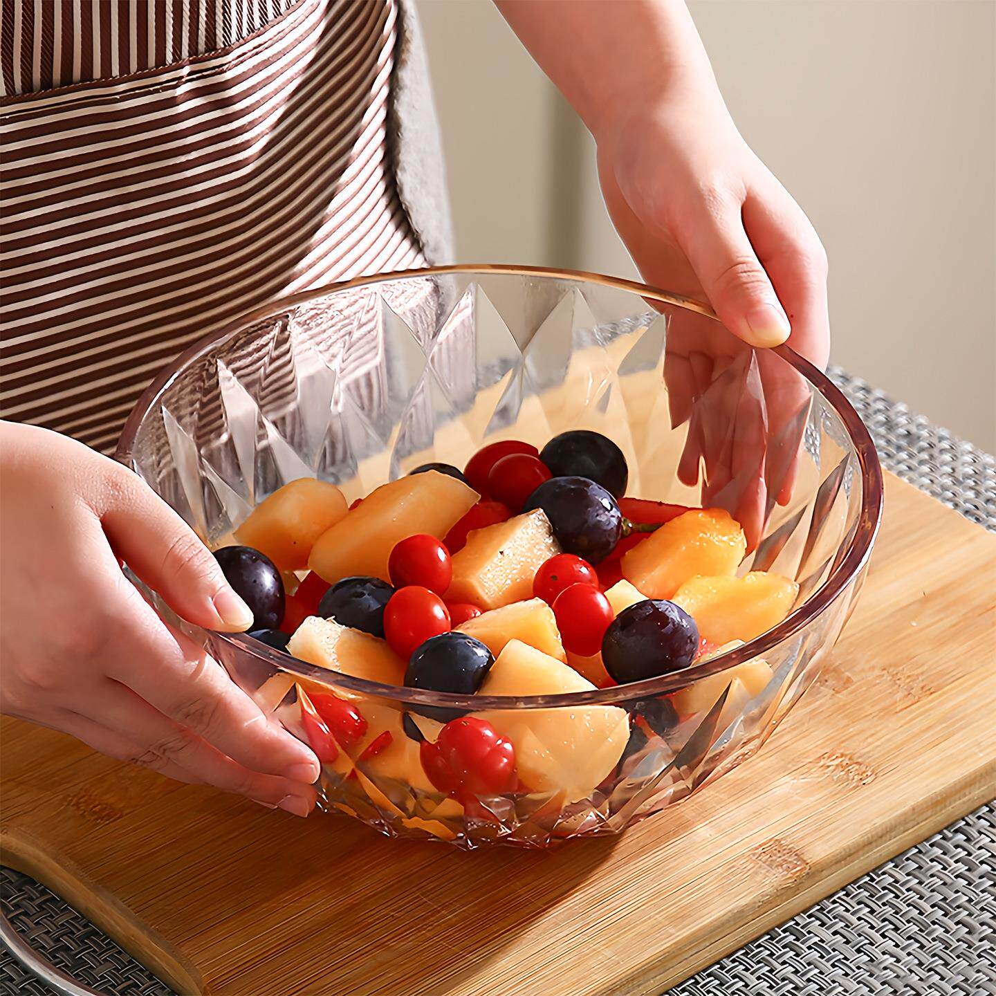 Clear Glass Bowls for Home Use, Creative Japanese Style Dess