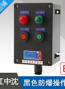 LBZ58A2D2L防爆防腐操作柱2指示灯2按钮黑色工程塑料防爆操作柱