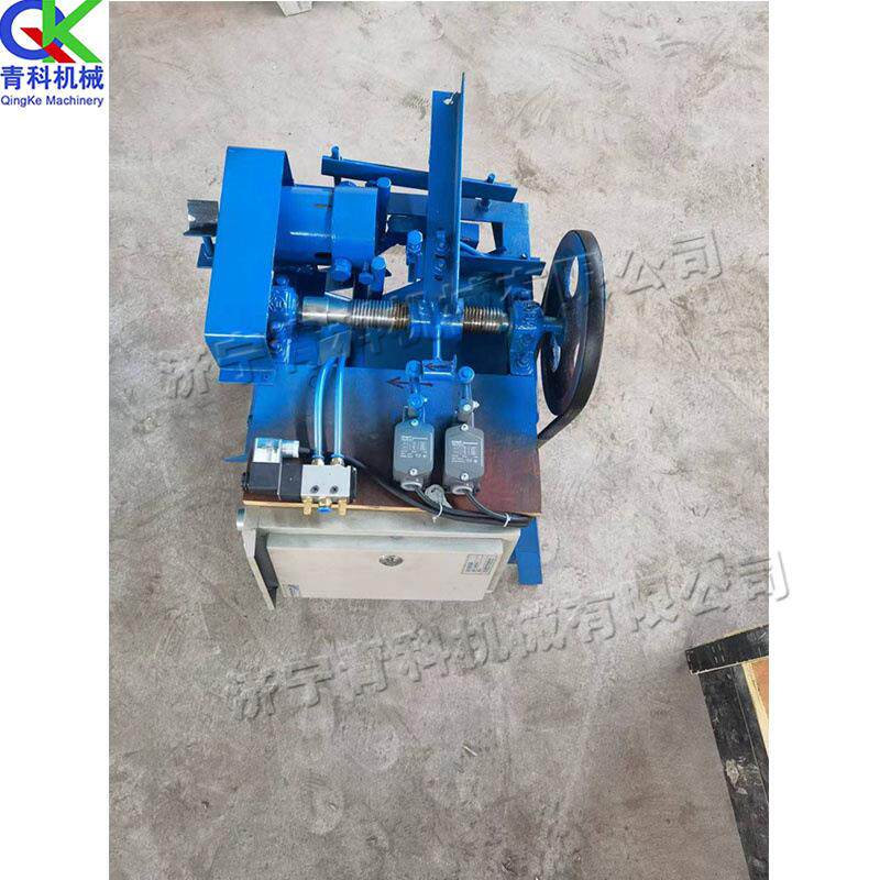 拖把杆扫把杆开牙机 小型台式木材套丝机 电动液压木柄开牙机