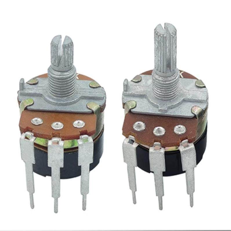 WH138 B10K 50K 500K带开关可调电阻 调光调速电位器 针脚直插3脚,电子元器件市场,电位器,淘宝优惠券,粉丝福利购,淘宝优惠卷