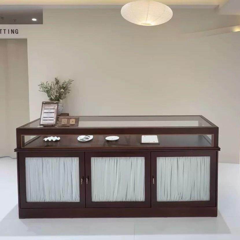 服装店中岛柜收银台展示柜中岛台陈列柜饰品店展示台中岛桌储物柜