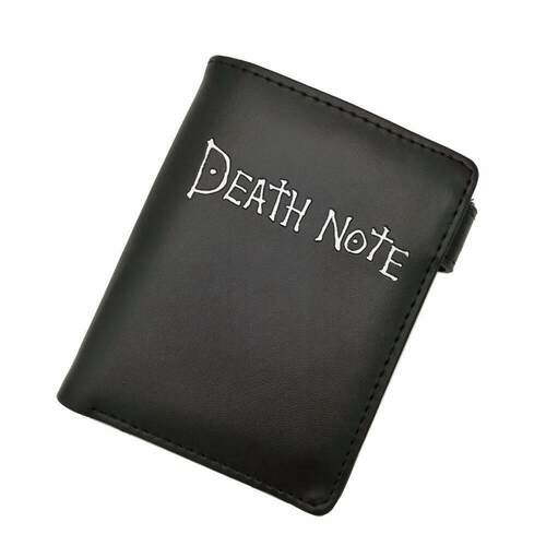Death Note Anime Black Leather Wallet Men Women Card and Pho
