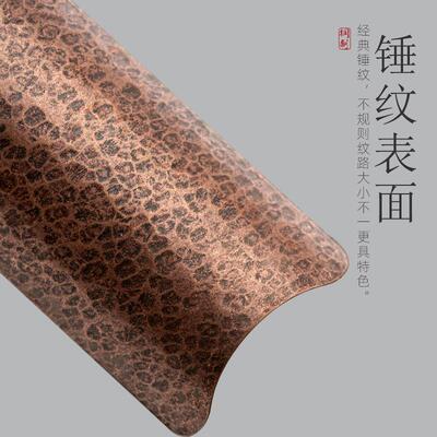 日式纯手工锤纹铜仿古茶则复古茶荷茶铲茶针茶勺茶匙茶拨三件套