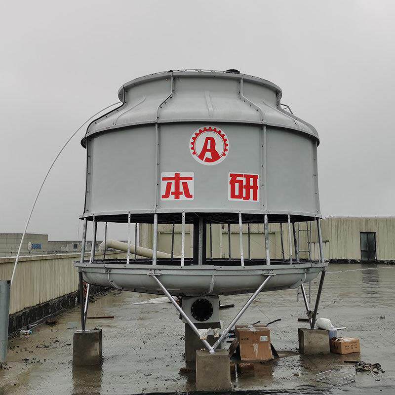圆形逆流玻璃钢冷却塔高温常温填料降温迅速价格合理工厂设备配套