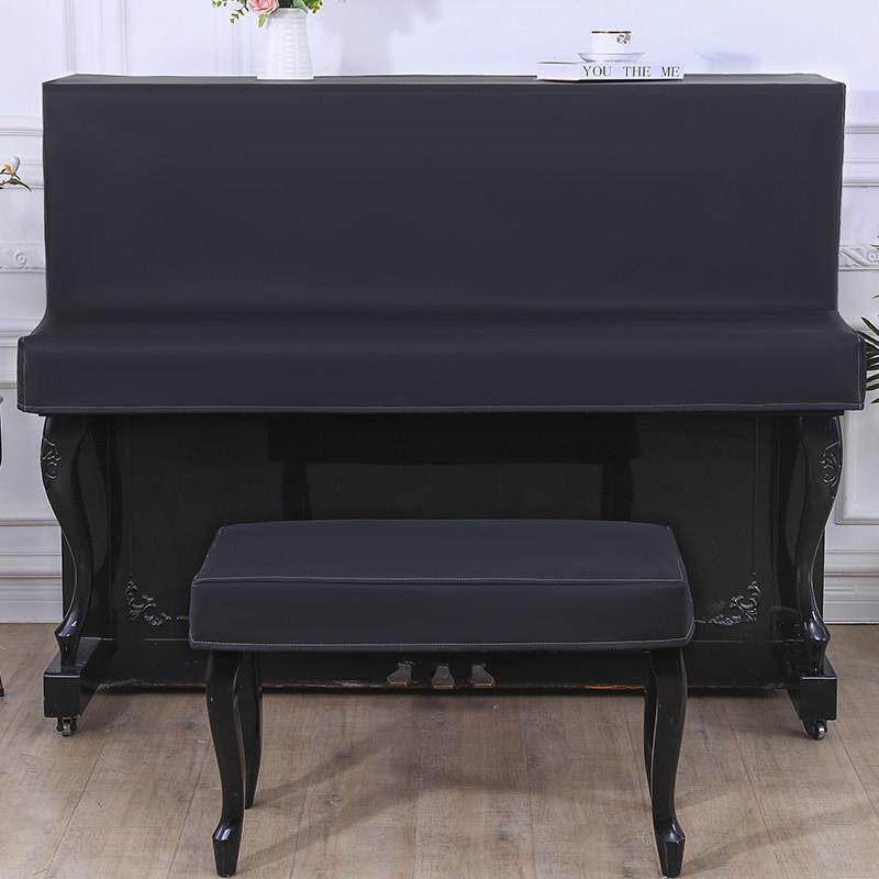 新款高端钢琴防尘罩子半罩美式现代简约钢琴套盖布高档防水不粘毛