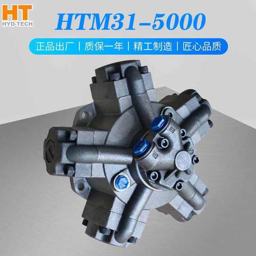 怀特HTM1-5000偏心轴低激振频率五活塞结构扭矩大外五星液压马