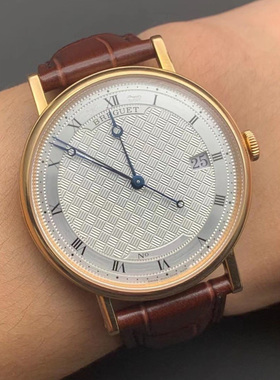 98新38mm宝玑经典系列18k玫瑰金5177BR/15/9V6自动机械男表