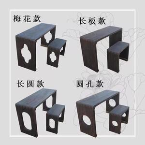 燕尾榫古桌凳桐深色实整体仿古琴琴桌共鸣木茶桌国学木书法FZR桌