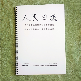 人民日报金句字帖摘抄作文素材行楷鲸体玫瑰女生成人硬笔练字申论