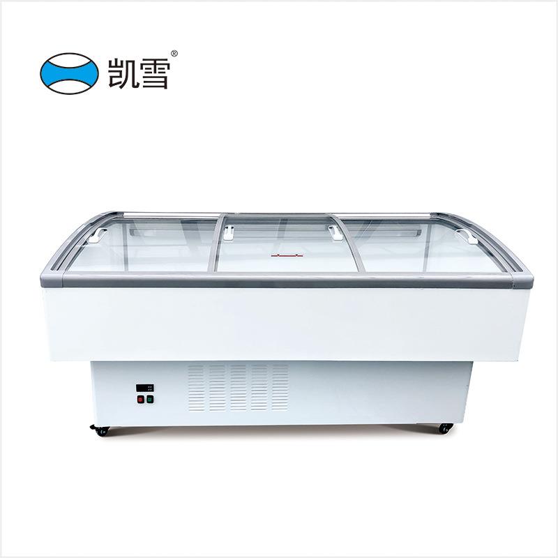 凯雪弧形岛柜展示柜 冷藏冻冷 柜点2菜冷柜生鲜速冻柜 KX-.凯雪0W