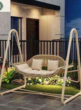 闲庭院摇篮懒吊椅人别墅露台阳花园台休成人网红秋千双人YOI摇椅