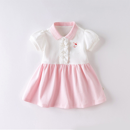 2024女童连衣裙夏装一周岁女宝宝，纯棉洋气公主，裙可爱婴儿裙子