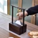 新中式 创意抽纸纸巾筒全实木收纳盒 黑檀实木纸巾盒家用客厅时尚