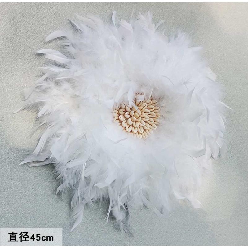 轻奢墙面羽毛花挂件客厅沙发卧室床头背景墙墙面装饰创意壁饰壁挂