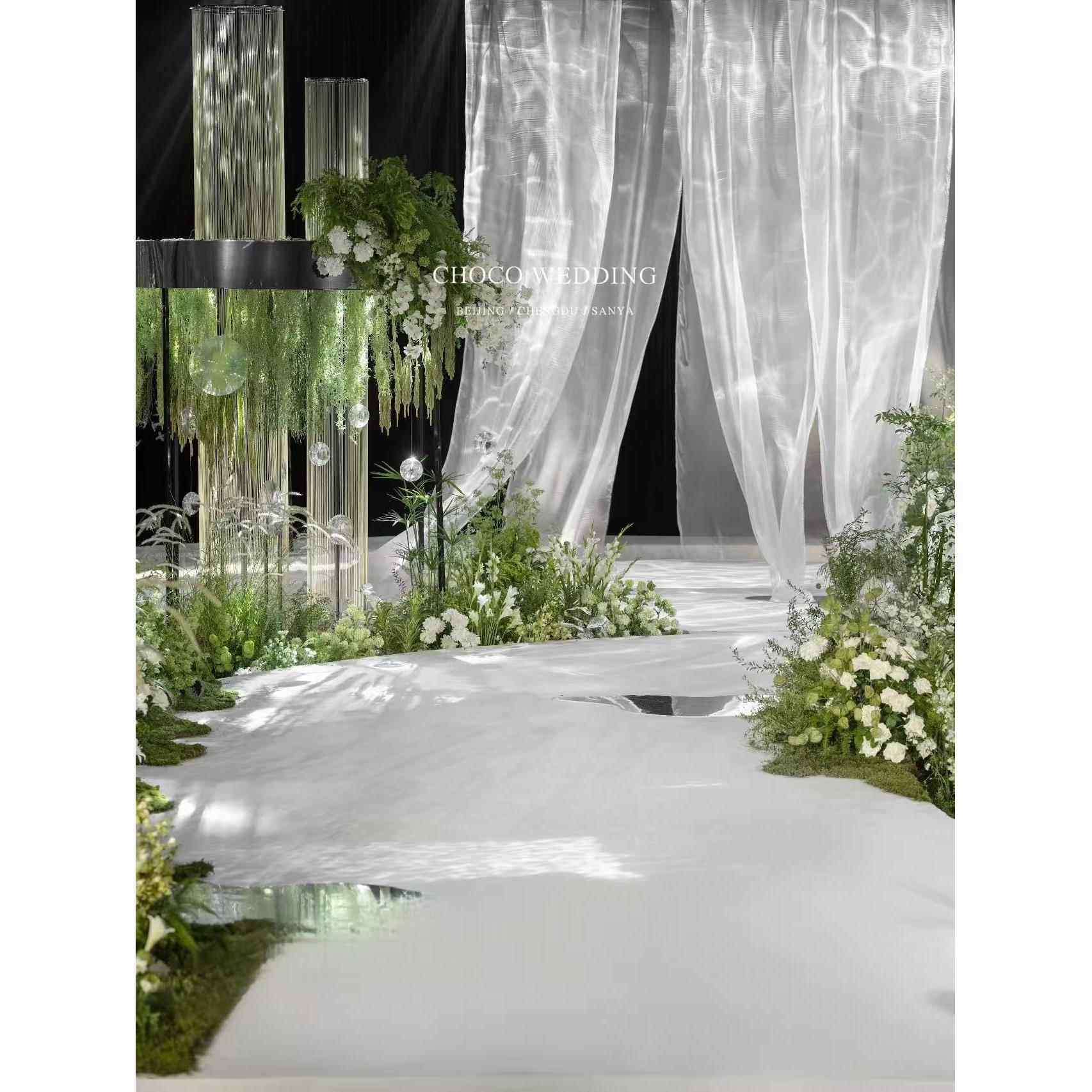 婚纱飘带纱布舞台吊顶装饰白色水光纱布背景纱布帷幕婚礼现场布置,节庆用品/礼品,节庆布艺用品,淘宝优惠券,粉丝福利购,淘宝优惠卷