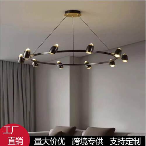 新款350度旋转客厅吊灯现代极简餐厅书房灯设计个性卧室中山灯具