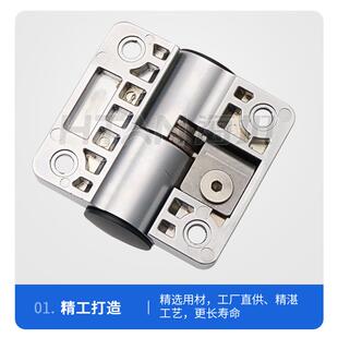 加厚阻尼铰链HFK28 55平型扭矩蝶形锌合金单向阻尼定位合页