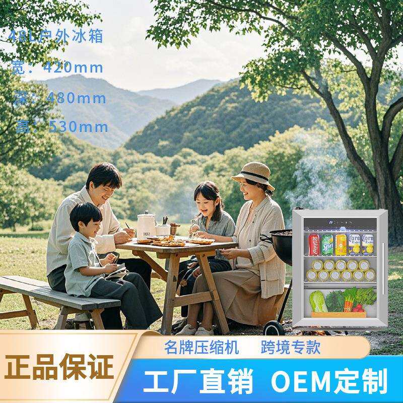 户外烧烤配套冰箱内外不锈钢冷藏柜烧烤炉厂的保鲜柜冷藏商用优选