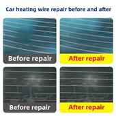 汽车后挡风玻璃发热丝修覆液前挡风玻璃除霜除雾丝断裂导电修覆胶