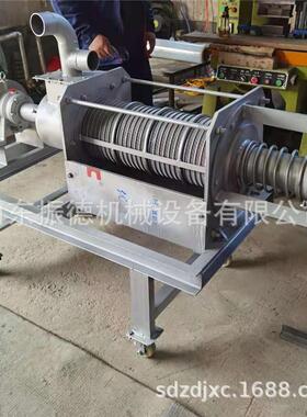 供应牛粪干湿分离机图片 养殖场斜筛处理粪便设备 压杆式分离机