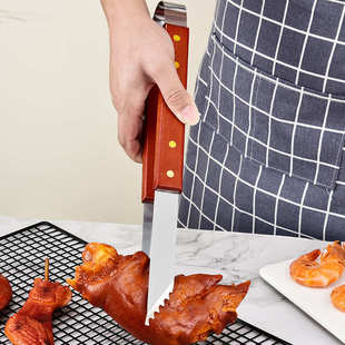 厂家烧烤不锈钢亚马逊具套装 bbq木柄工具铲夹组合叉烧烤户外套装