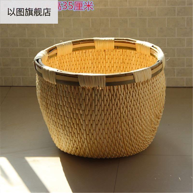 手工新款柳条笆斗米斗收纳八斗筐柳匾簸箕竹篮篮子果蔬置物架