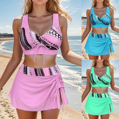 3-Piece Set Women Swimsuits Tummy Control Bathing Suits